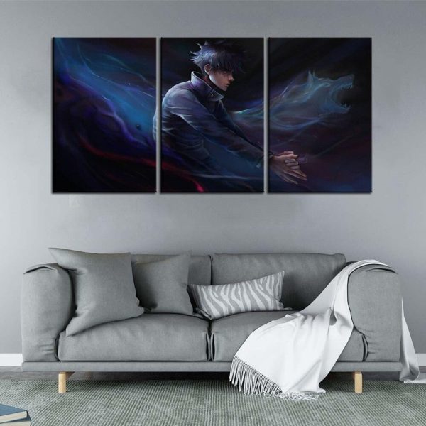 Tableau 3 games Jujutsu Kaisen Fushiguro Megumi fighting the plagues JMS2812