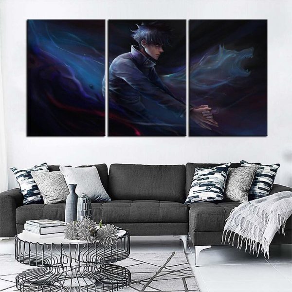 Tableau 3 games Jujutsu Kaisen Fushiguro Megumi fighting the plagues JMS2812